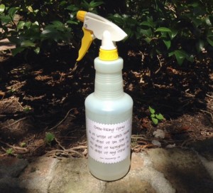 germ spray with label